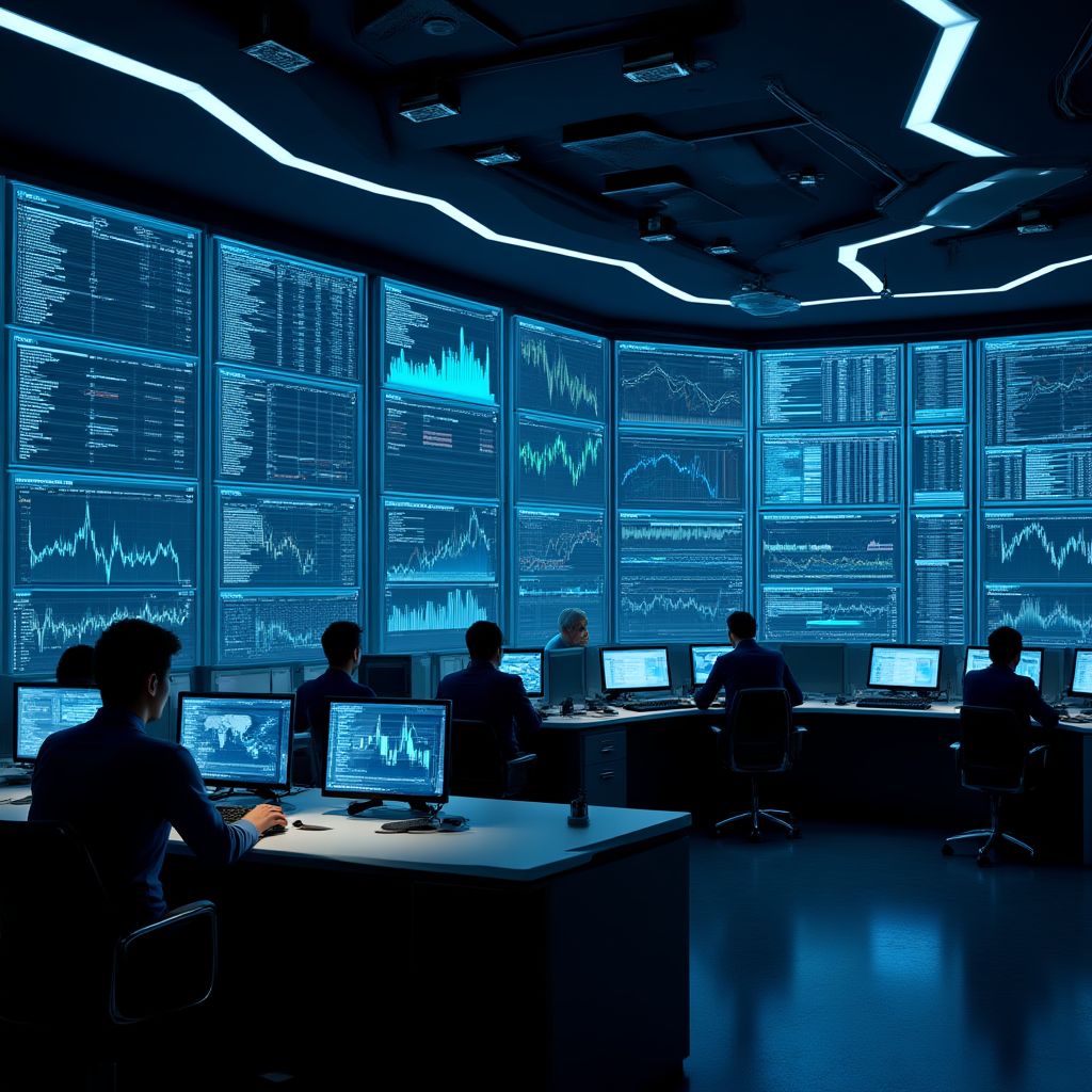 Sala de análisis con tecnología avanzada
