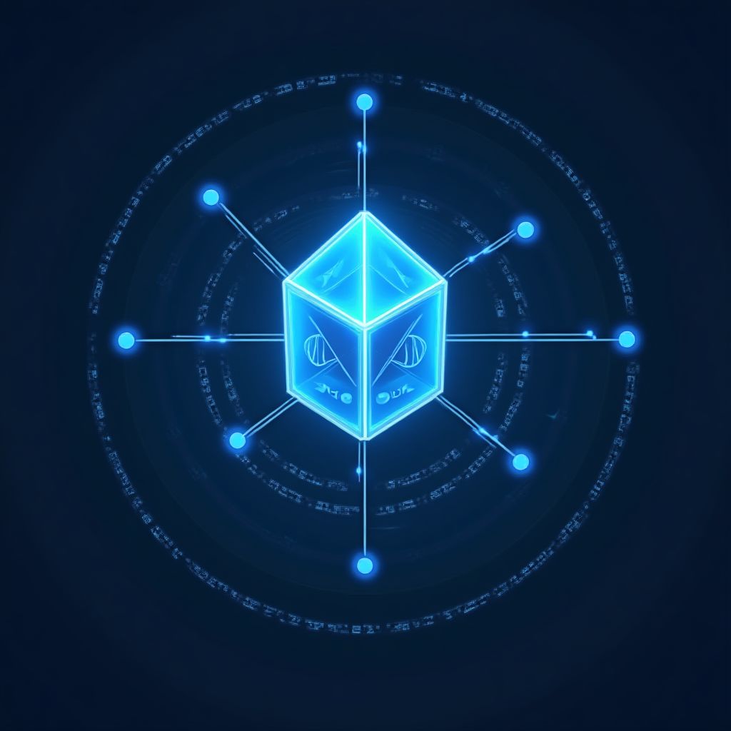 Ícono de blockchain